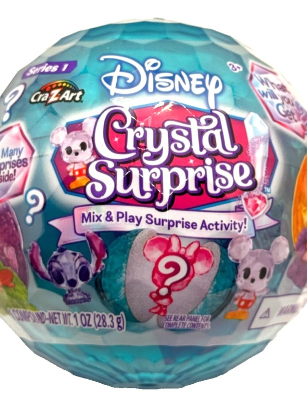 Cra-Z-Art - Disney Crystal Surprise Series 1 Mix & Play Ball - Blue - New